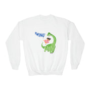 Brontosaurus Swing! Kids Cotton Sweatshirt