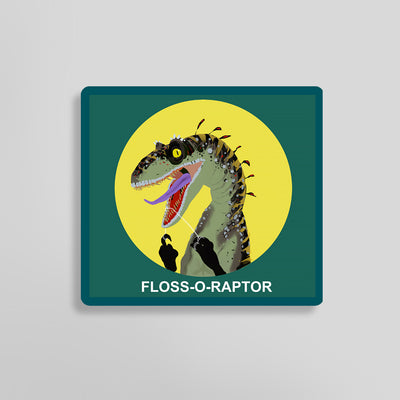 Floss-O-Raptor Sticker