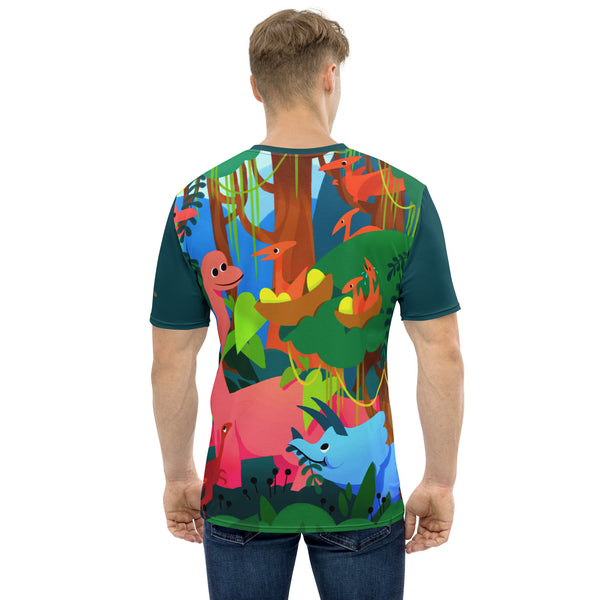 Dinosaurs in The Forest Men's T-Shirt