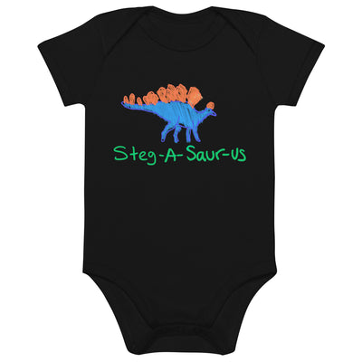 Organic Cotton Steg-A-Saurus Baby Onesie