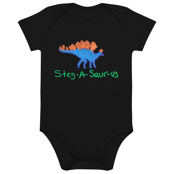 Organic Cotton Steg-A-Saurus Baby Onesie