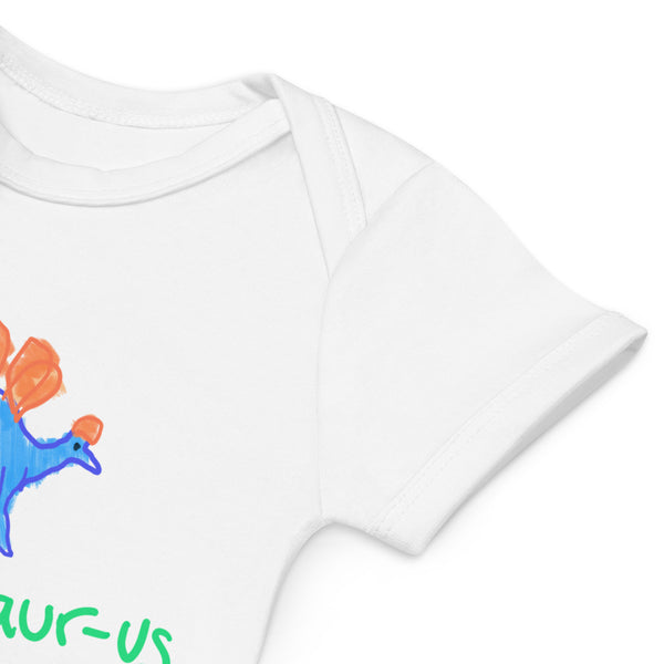 Organic Cotton Steg-A-Saurus Baby Onesie