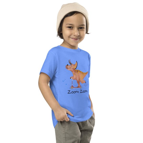 Scooter Triceratops Kid's Cotton T-Shirt