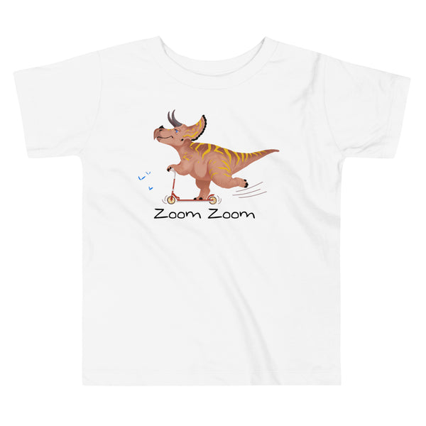 Scooter Triceratops Kid's Cotton T-Shirt