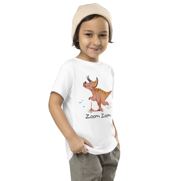 Scooter Triceratops Kid's Cotton T-Shirt