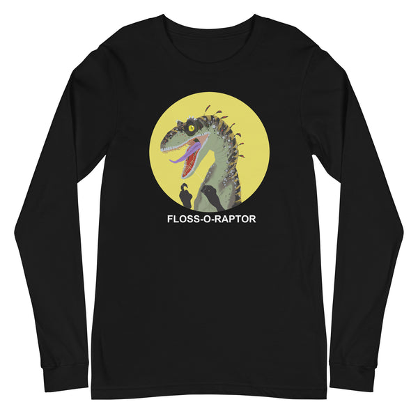 Floss-O-Raptor Long Sleeve Men's Cotton Shirt