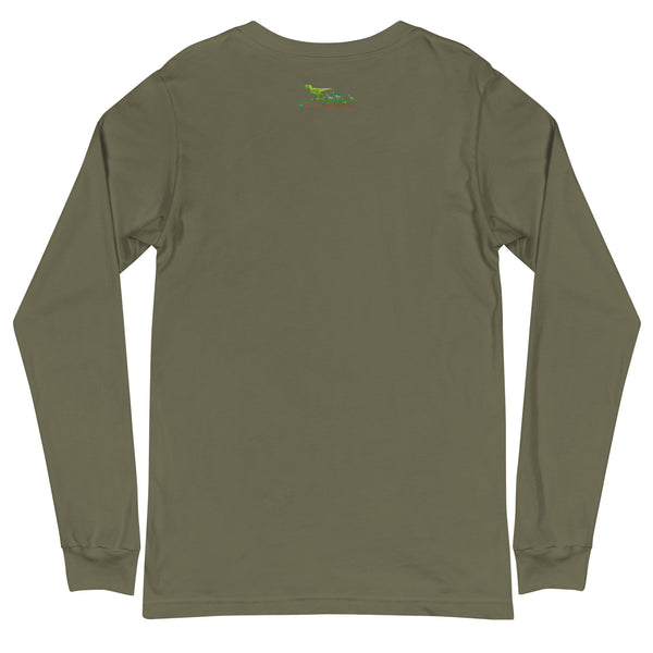 Floss-O-Raptor Long Sleeve Men's Cotton Shirt