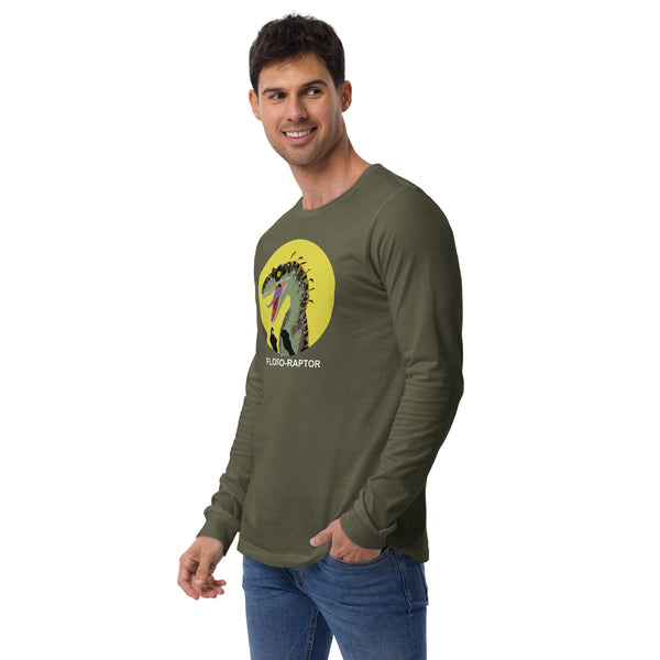 Floss-O-Raptor Long Sleeve Men's Cotton Shirt