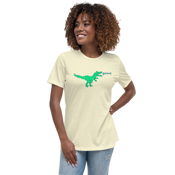 Doodle Rex Raaawr! Womans Cotton T-Shirt