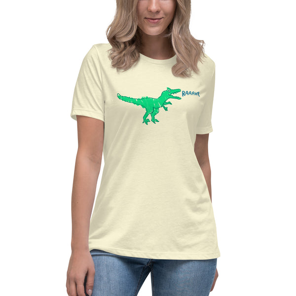 Doodle Rex Raaawr! Womans Cotton T-Shirt