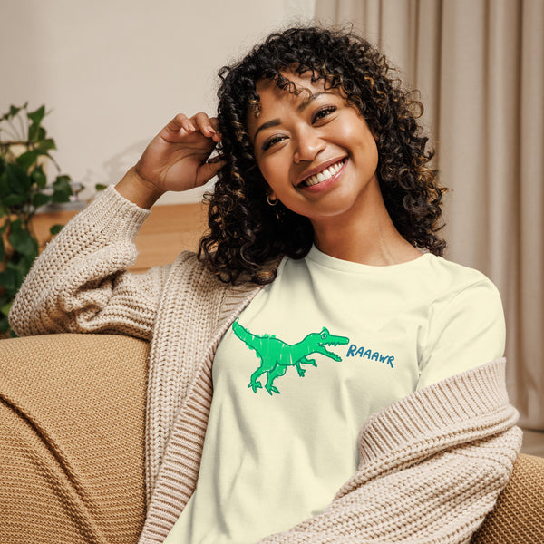 Doodle Rex Raaawr! Womans Cotton T-Shirt