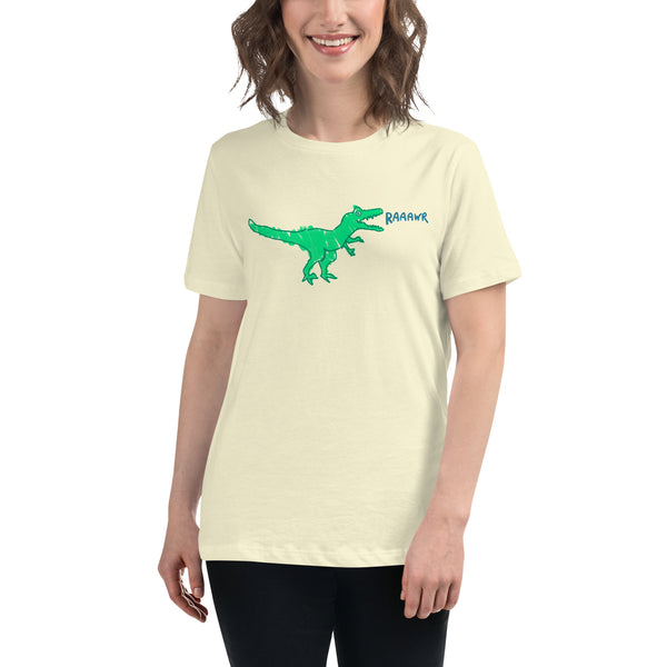 Doodle Rex Raaawr! Womans Cotton T-Shirt