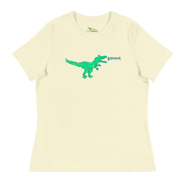 Doodle Rex Raaawr! Womans Cotton T-Shirt