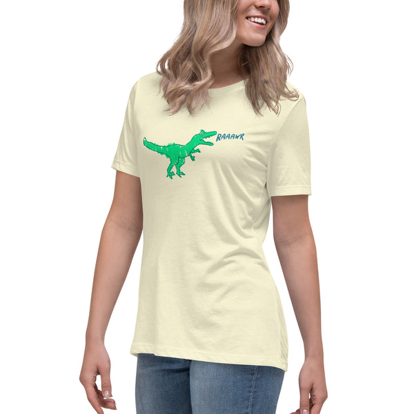 Doodle Rex Raaawr! Womans Cotton T-Shirt