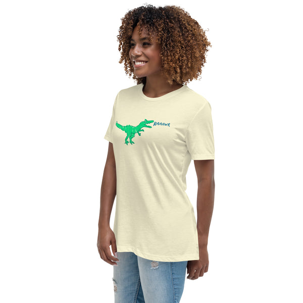 Doodle Rex Raaawr! Womans Cotton T-Shirt