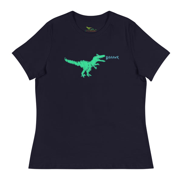 Doodle Rex Raaawr! Womans Cotton T-Shirt