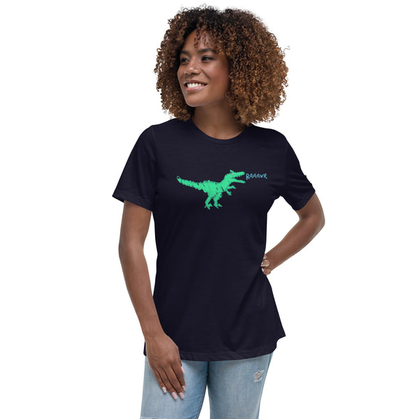 Doodle Rex Raaawr! Womans Cotton T-Shirt