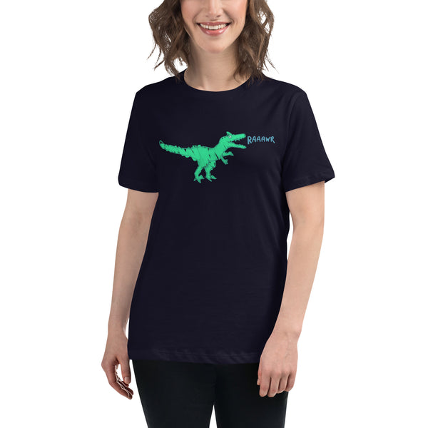 Doodle Rex Raaawr! Womans Cotton T-Shirt