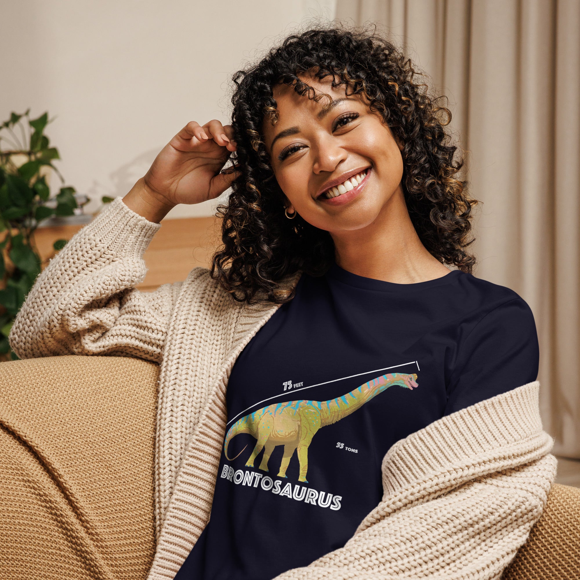 Brontosaurus Woman's Cotton T-Shirt