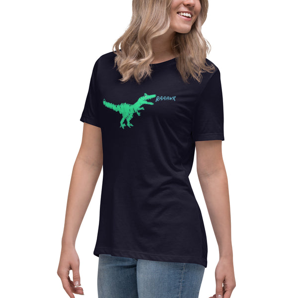 Doodle Rex Raaawr! Womans Cotton T-Shirt