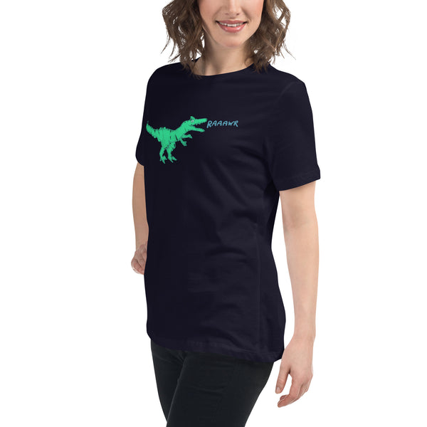 Doodle Rex Raaawr! Womans Cotton T-Shirt