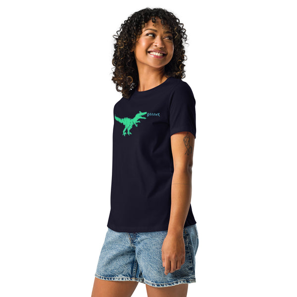 Doodle Rex Raaawr! Womans Cotton T-Shirt