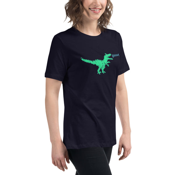 Doodle Rex Raaawr! Womans Cotton T-Shirt