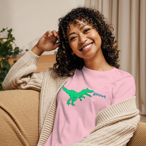 Doodle Rex Raaawr! Womans Cotton T-Shirt