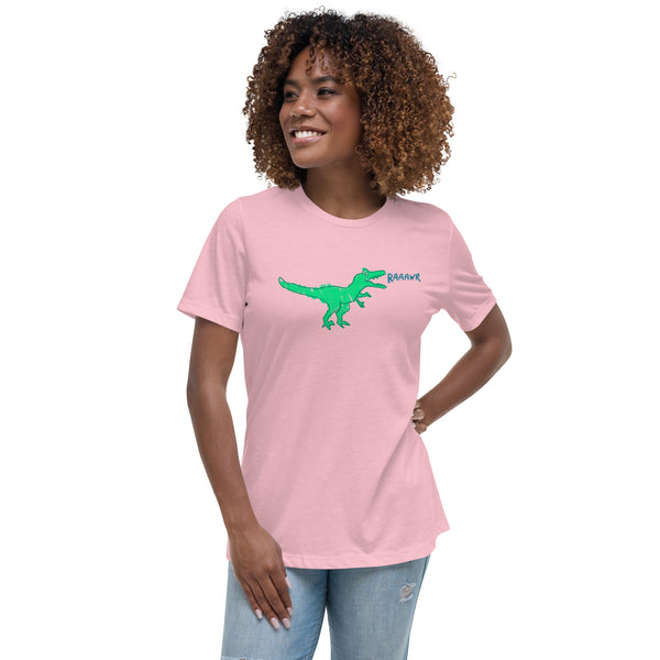 Doodle Rex Raaawr! Womans Cotton T-Shirt