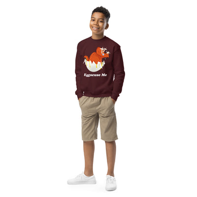 Egg-Scuse Me! Kids Cotton Sweatshirt