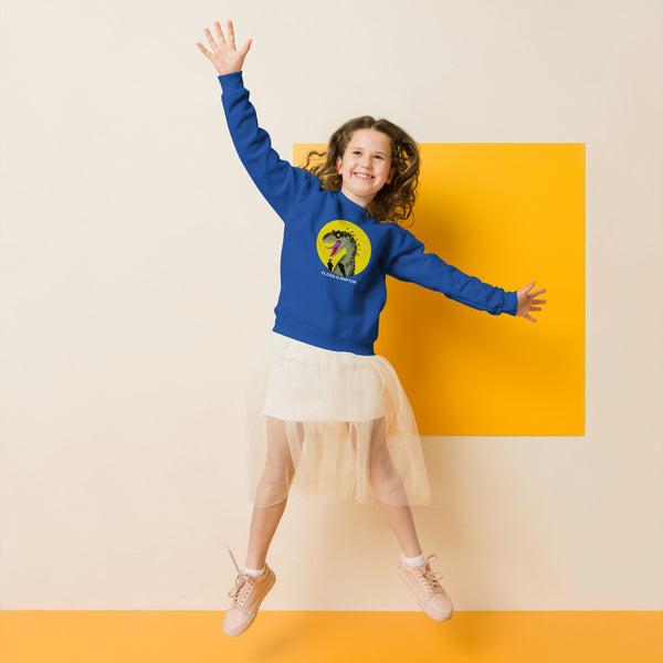 Floss-O-Raptor Kids Cotton Sweatshirt