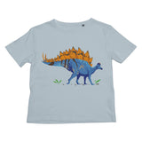Dinostorus Stegosaurus Kids Tee Sky Blue