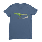 Dinostorus Skate-Rex Womens T-Shirt Navy