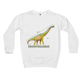 Dinostorus Brontosaurus Kids Sweatshirt White
