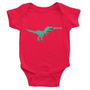 Dinostorus Doodle T-Rex Baby Onesie Red