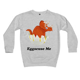 Dinostorus Egg-Scuse-Me Standard Kids' Sweatshirt Grey