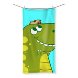 Dinostorus Pug and Baby T-Rex Beach Towel 27.5 x 55"