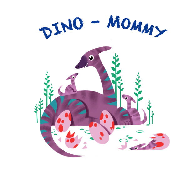 Dino Mommy Women's Cotton T-shirt