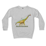 Dinostorus Brontosaurus Kids Sweatshirt Grey