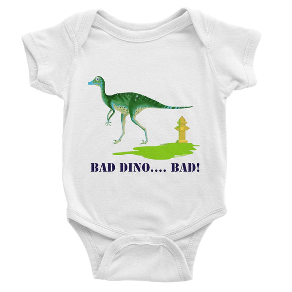 Dinostorus BAD DINO! Baby Onesie