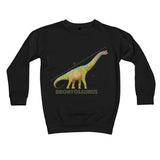Dinostorus Brontosaurus Kids Sweatshirt Black