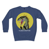 Dinostorus Floss-O-Raptor Kids Sweatshirt Royal Blue