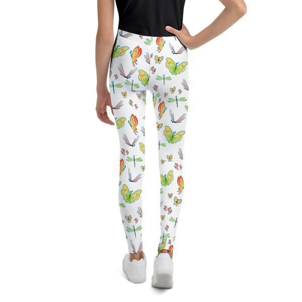 Butterflies and Dragonflies Youth Leggings