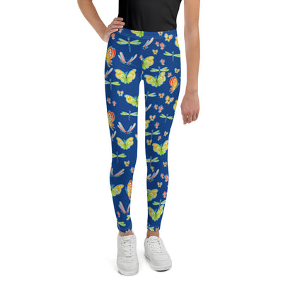 Butterflies and Dragonflies Youth Girl Leggings