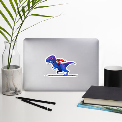 T-Rex Rider Sticker